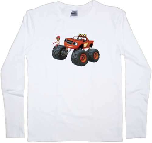 Men's Longsleeve Shirt - Blaze and Wonder Machines 3 - Mfest