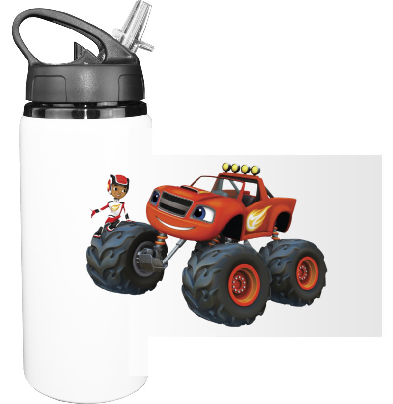 Sport Water Bottle - Blaze and Wonder Machines 3 - Mfest