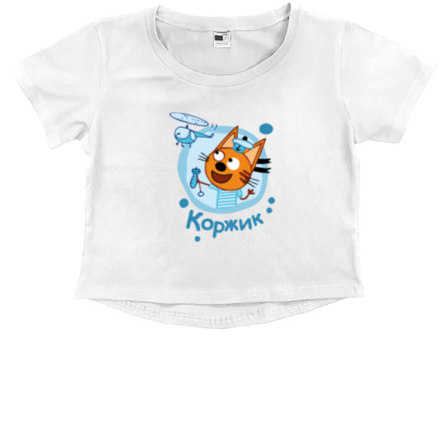 Kids' Premium Cropped T-Shirt - shortbread - Mfest