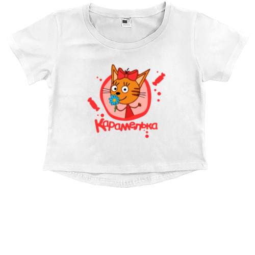 Kids' Premium Cropped T-Shirt - caramel - Mfest