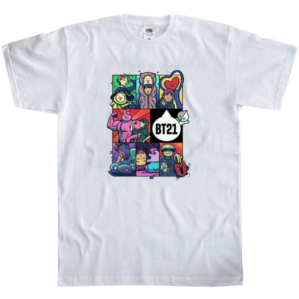 Men's T-Shirt Fruit of the loom - BTS BT21 - Mfest