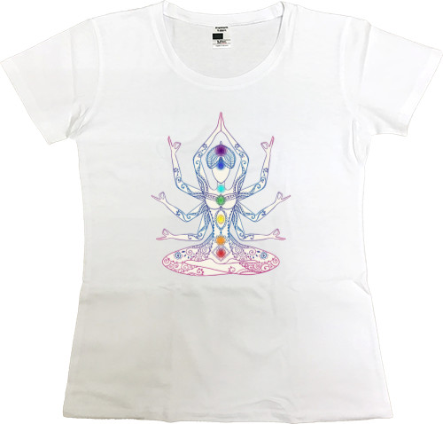 Women's Premium T-Shirt - yoga - Mfest