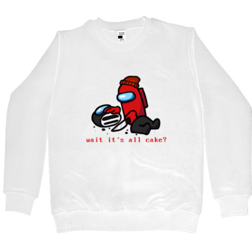 Men’s Premium Sweatshirt - check it out, is it all cake? - Mfest