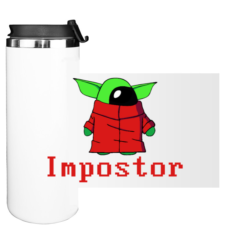 Water Bottle on Tumbler - Baby Grogo Impostor - Mfest