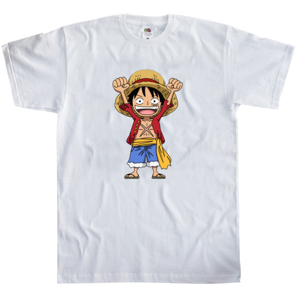 Kids' T-Shirt Fruit of the loom - Luffy cheers - Mfest