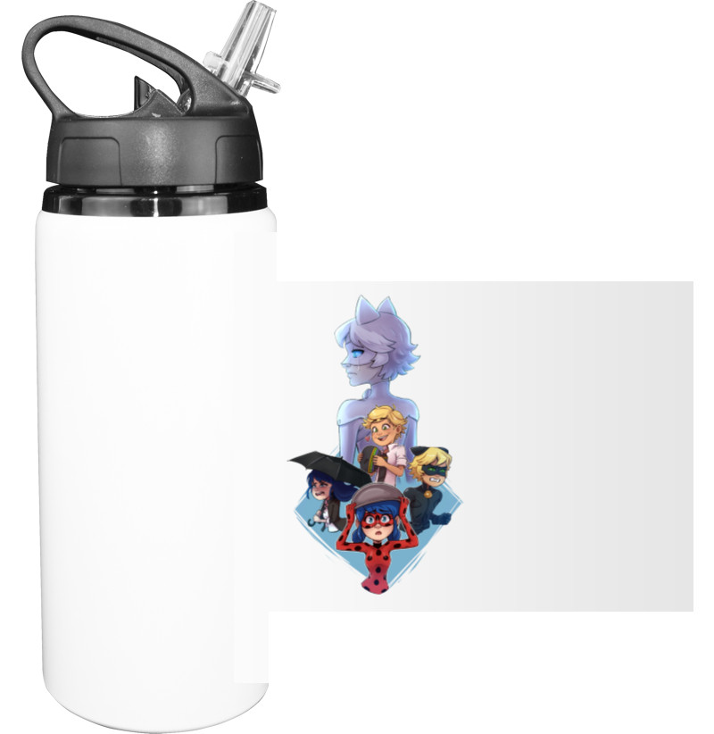 Sport Water Bottle - ladybug and super cat 3 - Mfest