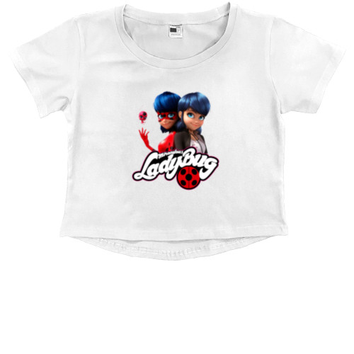 Kids' Premium Cropped T-Shirt - lady bug 3 - Mfest