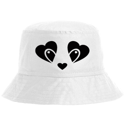 Bucket Hat - panda heart - Mfest