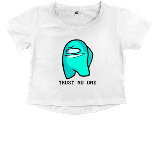 Kids' Premium Cropped T-Shirt - Do not trust anyone - Mfest