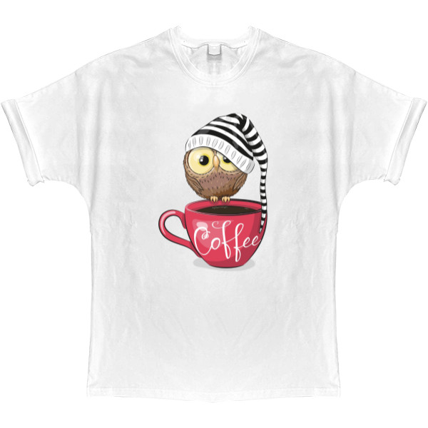 T-shirt Oversize - owl - Mfest