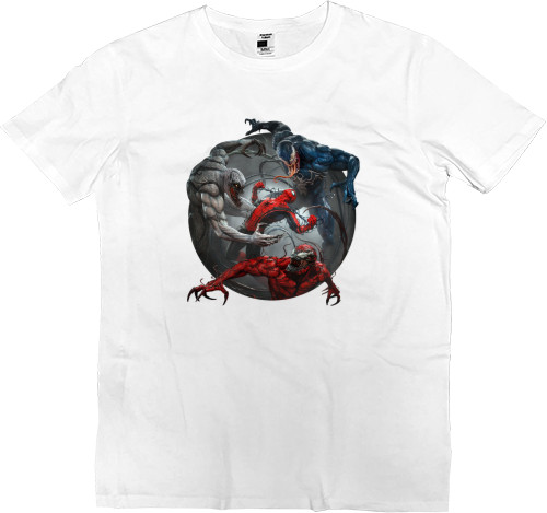 Men’s Premium T-Shirt - Symbiotes and spider man - Mfest