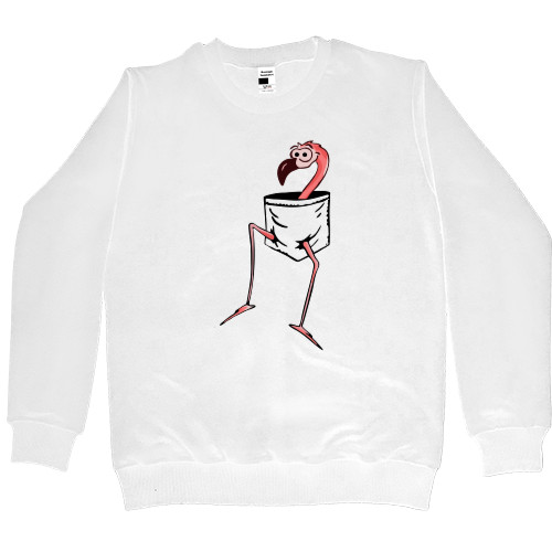 Women's Premium Sweatshirt - flamingos in your pocket - Mfest