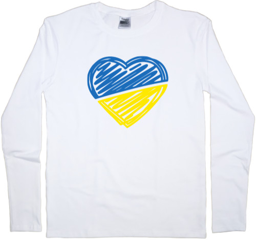 Men's Longsleeve Shirt - UKRAINE IN THE HEART 2 - Mfest