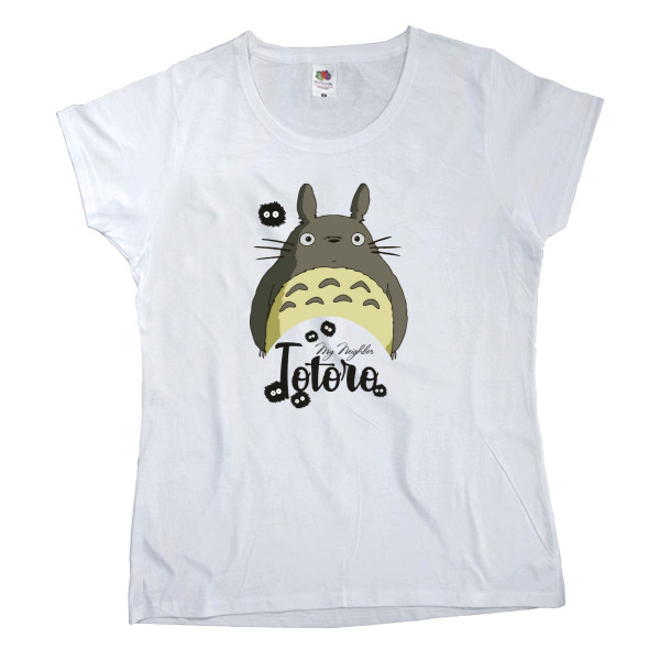 Women's T-shirt Fruit of the loom - Totoro and Chernushki - Mfest