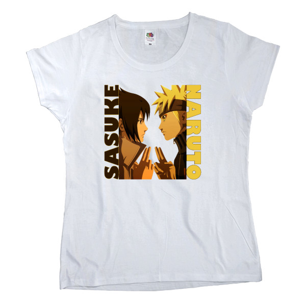 Women's T-shirt Fruit of the loom - SASUKE AND NARUTO - Mfest