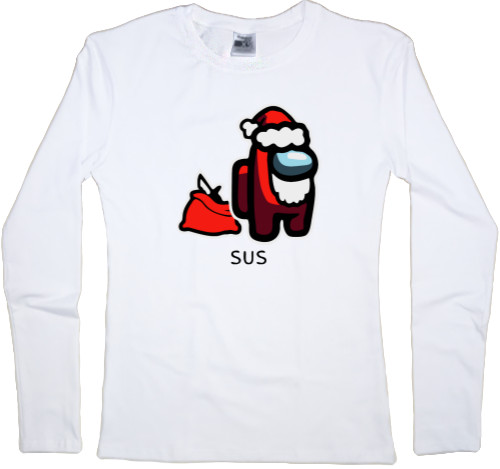 Women's Longsleeve Shirt - Santa Among Us Sus - Mfest