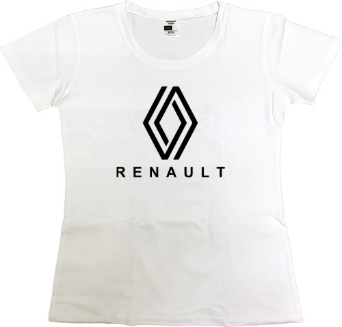 Футболка Преміум Жіноча - RENAULT logo - Mfest