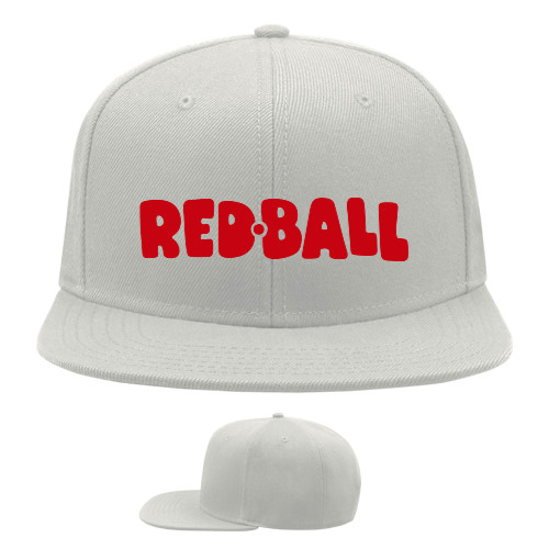 Snapback Baseball Cap - red ball logo - Mfest