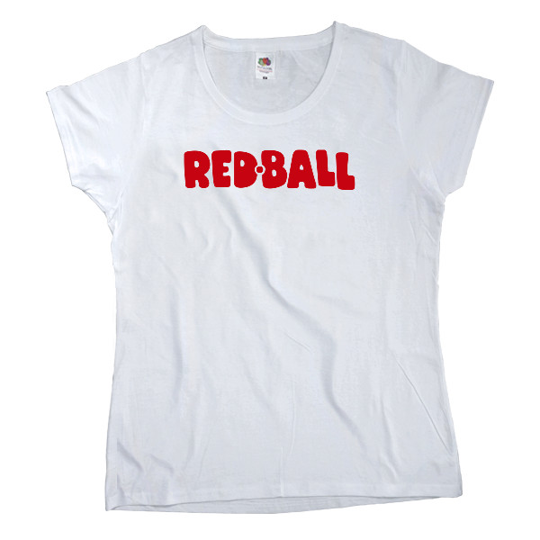 Women's T-shirt Fruit of the loom - red ball logo - Mfest