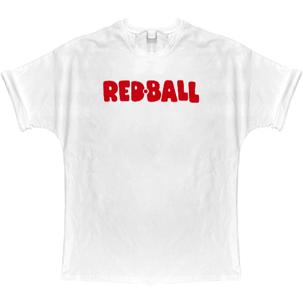 T-shirt Oversize - red ball logo - Mfest