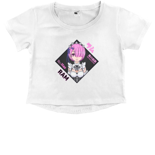 Kids' Premium Cropped T-Shirt - ram2 - Mfest