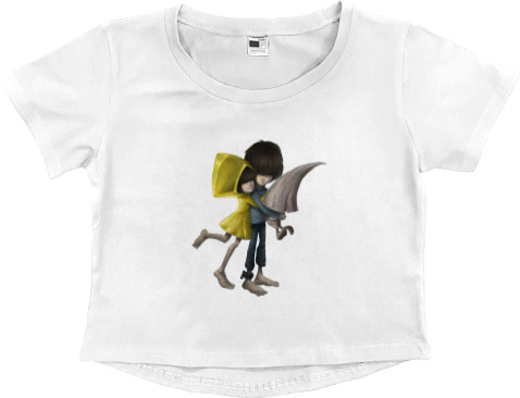 Women's Cropped Premium T-Shirt - six and runaway Little Nightmares - Mfest