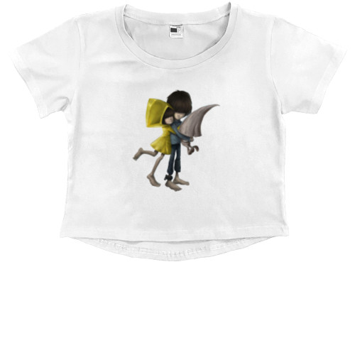 Kids' Premium Cropped T-Shirt - six and runaway Little Nightmares - Mfest