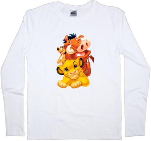 Men's Longsleeve Shirt - Simba Timon and Pumbaa - Mfest