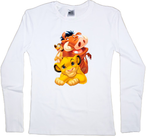 Women's Longsleeve Shirt - Simba Timon and Pumbaa - Mfest