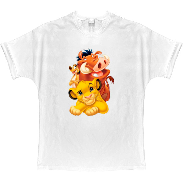 T-shirt Oversize - Simba Timon and Pumbaa - Mfest