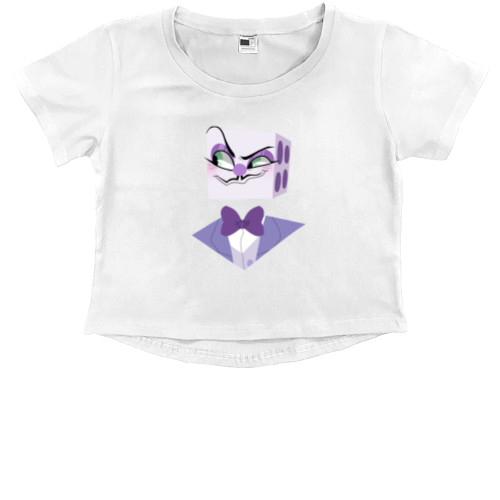 Kids' Premium Cropped T-Shirt - CupHead 11 - Mfest