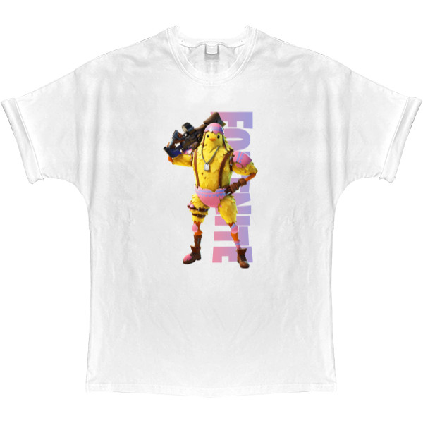 T-shirt Oversize - Cluck Fortnite - Mfest