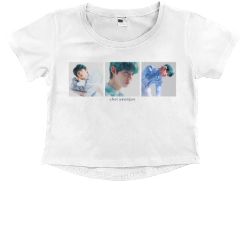 Kids' Premium Cropped T-Shirt - choi yeonjun - Mfest