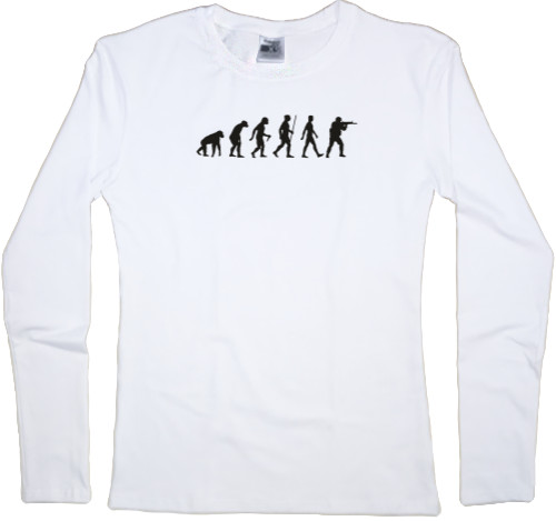 Women's Longsleeve Shirt - evolution - Mfest