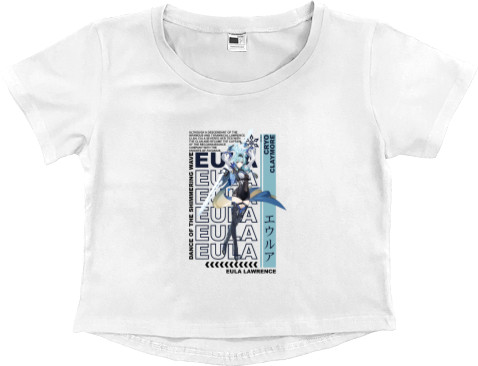 Women's Cropped Premium T-Shirt - Eula Lawrence - Mfest