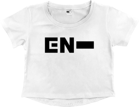 Women's Cropped Premium T-Shirt - enhypen logo 2 - Mfest