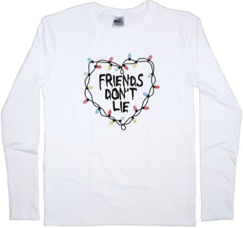 Men's Longsleeve Shirt - friends don't lie - Mfest