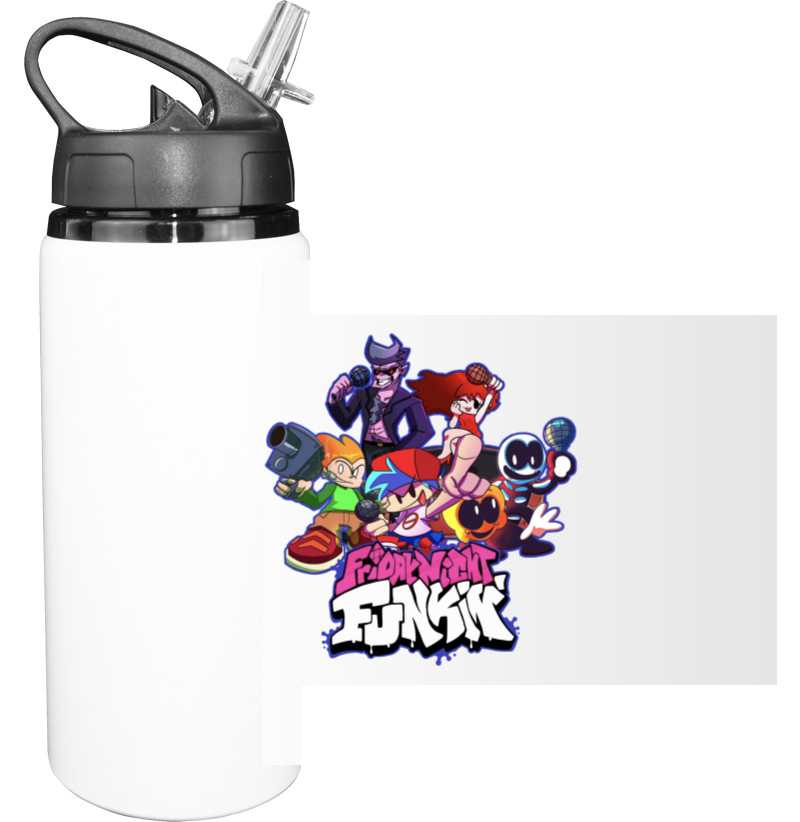 Sport Water Bottle - friday night funkin 4 - Mfest