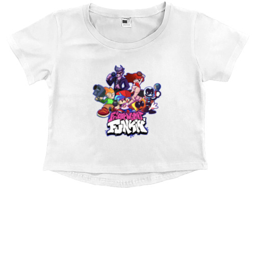 Kids' Premium Cropped T-Shirt - friday night funkin 4 - Mfest