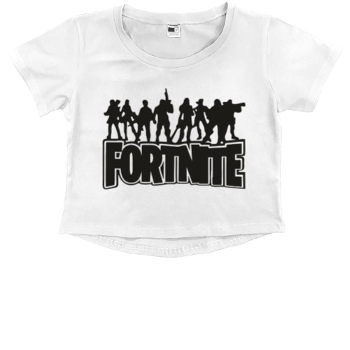 Kids' Premium Cropped T-Shirt - FORTNITE - Mfest