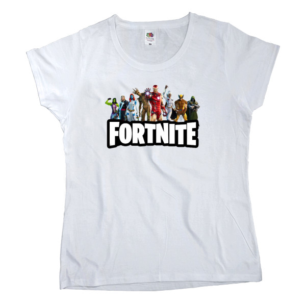 Women's T-shirt Fruit of the loom - fortnite BATTLE FOR THE NEXUS 3 - Mfest