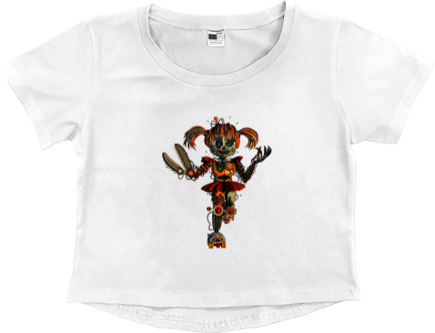 Women's Cropped Premium T-Shirt - five nights at freddy's - Mfest