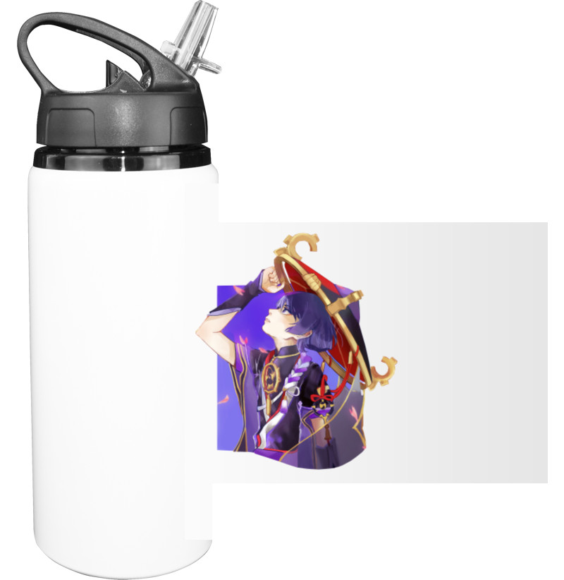 Sport Water Bottle - Genshin Impact Scaramouche 2 - Mfest