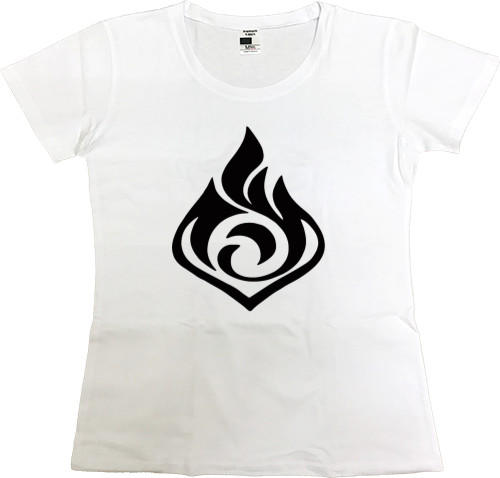 Women's Premium T-Shirt - Genshin Impact Pyro - Mfest