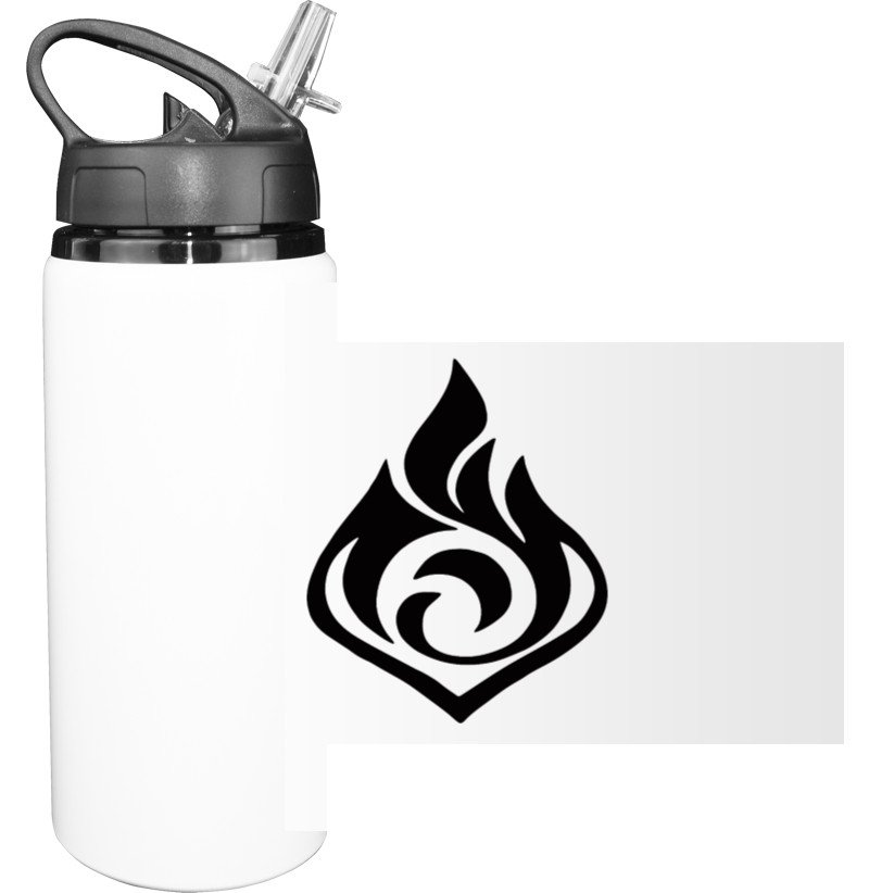 Sport Water Bottle - Genshin Impact Pyro - Mfest