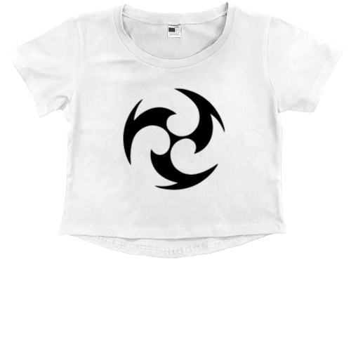 Kids' Premium Cropped T-Shirt - Genshin Impact Electro - Mfest