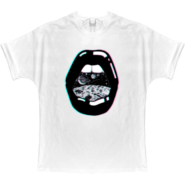 T-shirt Oversize - GALAXY LIPS - Mfest