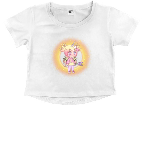 Kids' Premium Cropped T-Shirt - Gacha Club 8 - Mfest