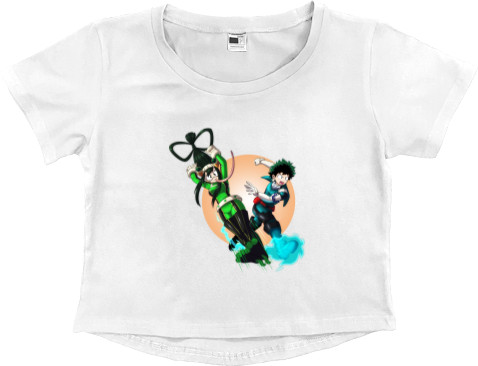 Women's Cropped Premium T-Shirt - Froppy 2 - Mfest