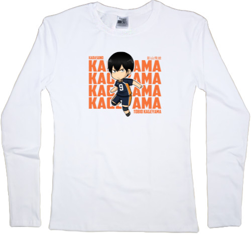 Футболка з Довгим Рукавом Жіноча - Tobio Kageyama - Mfest